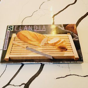 Selandia Designs Beechwood Tray Bread Butler Board Mid Century NIB Original